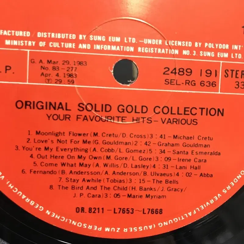 SOLID GOLD COLLECTION LP / AA1920