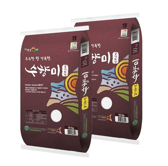 무료배송-상등급 수향미 쌀 10kg+10kg(20kg) 23년산