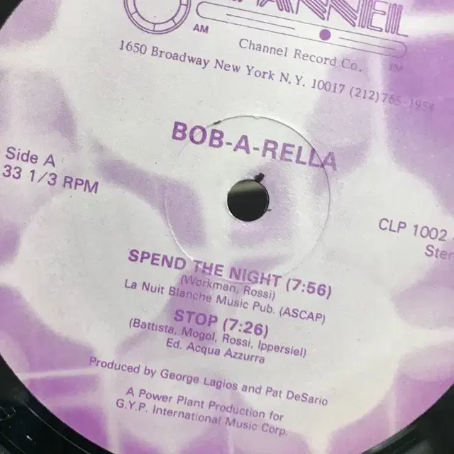 BOB A RELLA  LP / AA1953