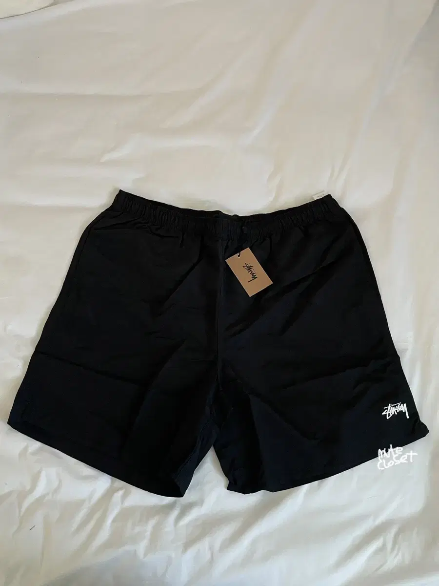 [XXL] Stussy Wave Die Nylon Shorts Black