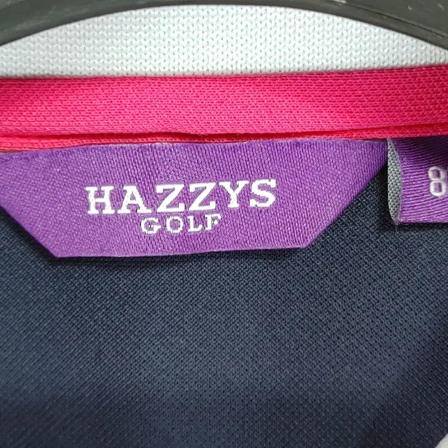 HAZZYS GOLF 헤지스골프 여성 3톤배색 반팔카라티