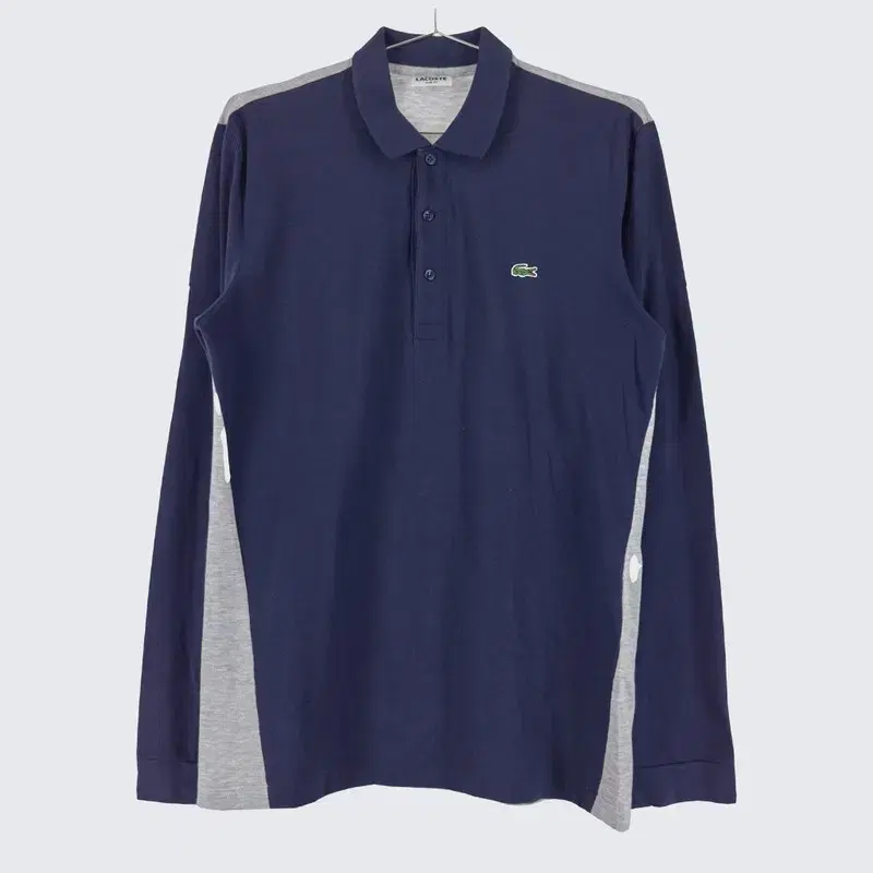 [Lacoste] Cotton Span Long Sleeve Karati PK Shirt for Men 95 A20492