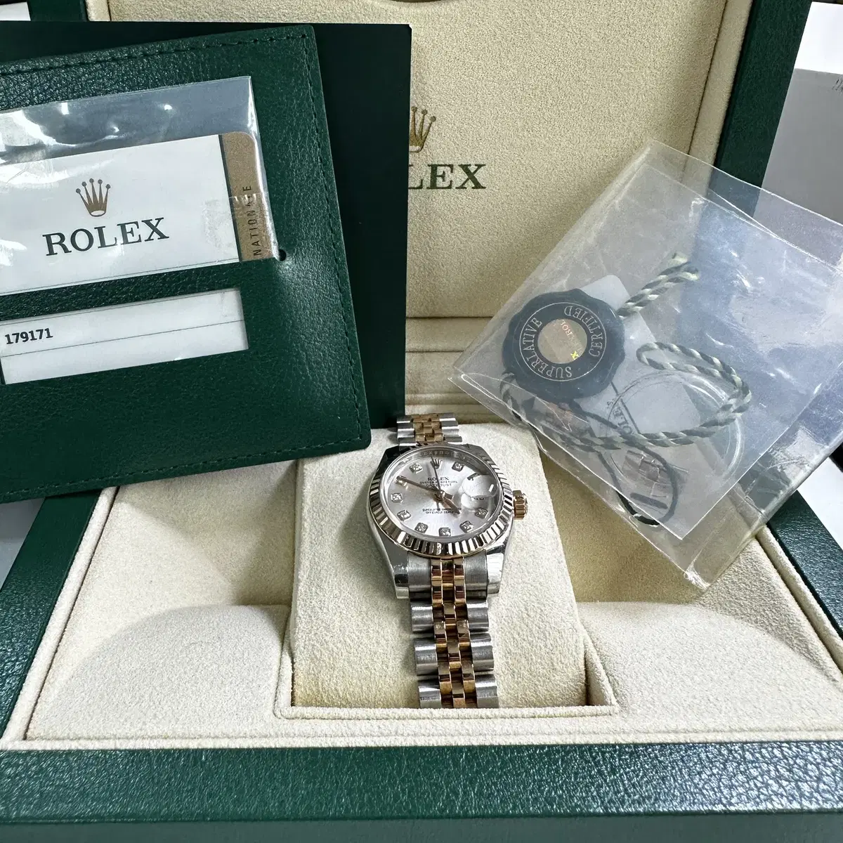 롤렉스  ROLEX 데이트저스트 179171 26mm 실버 풀셋