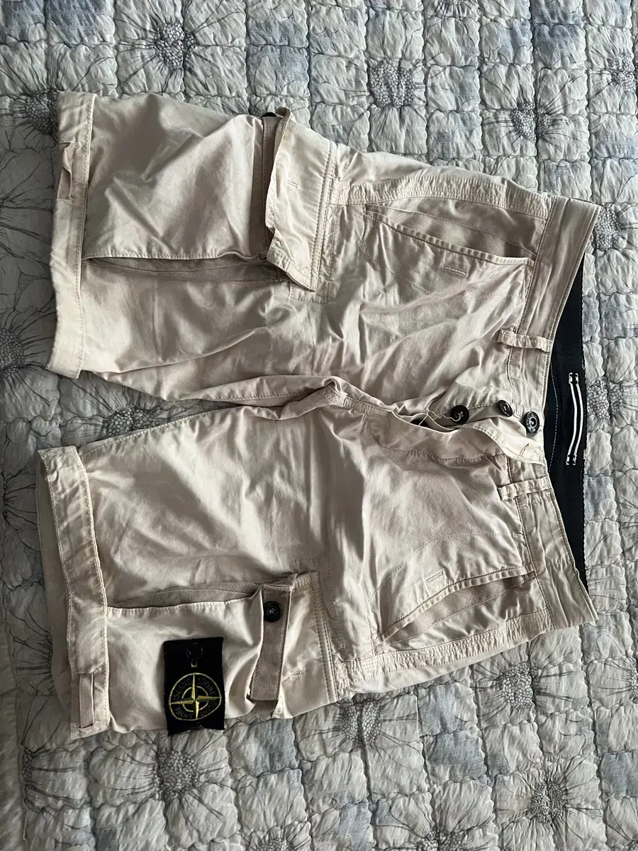 Stone Bermuda Cargo Shorts 30