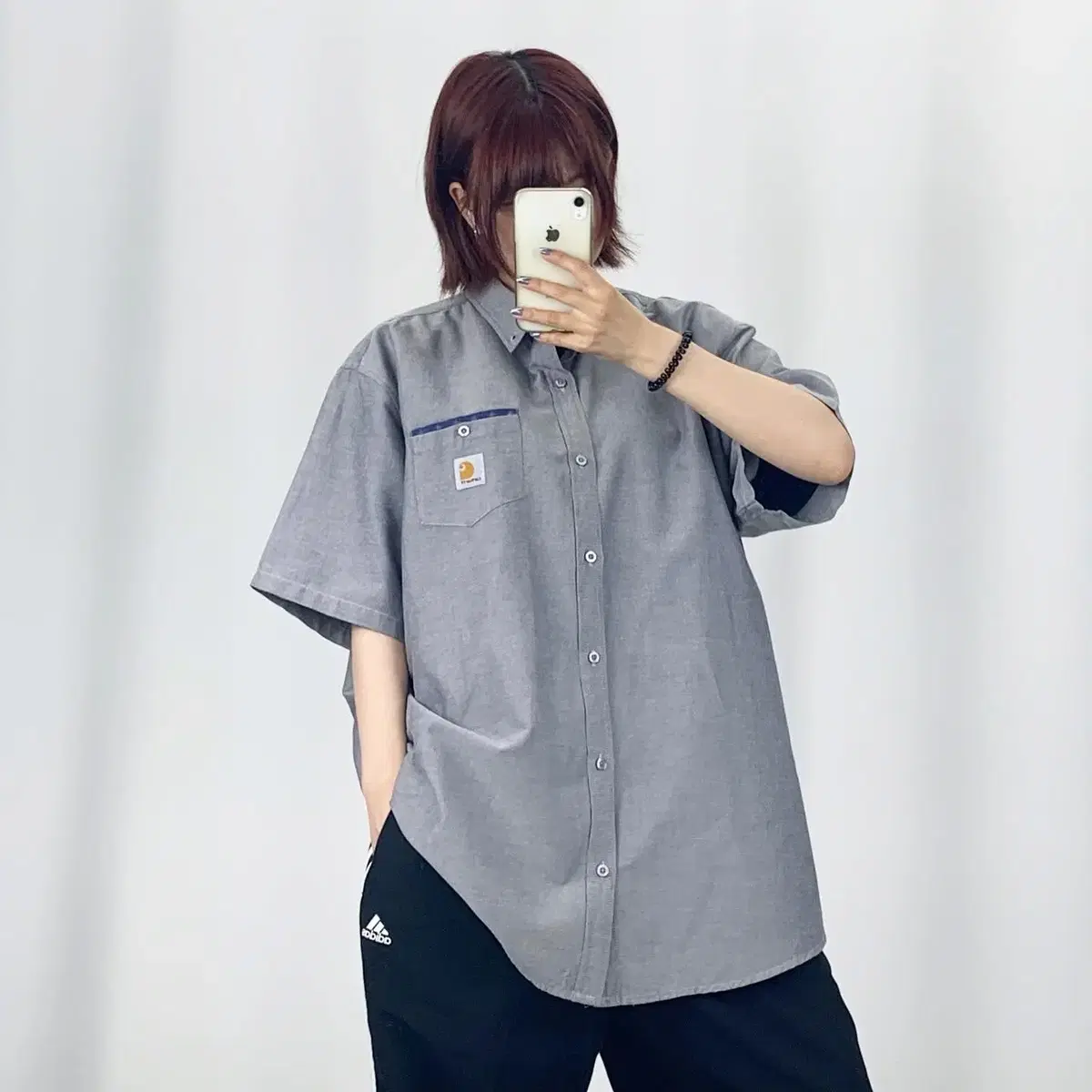 [3XL]Calhart gray short sleeve shirt CH5325