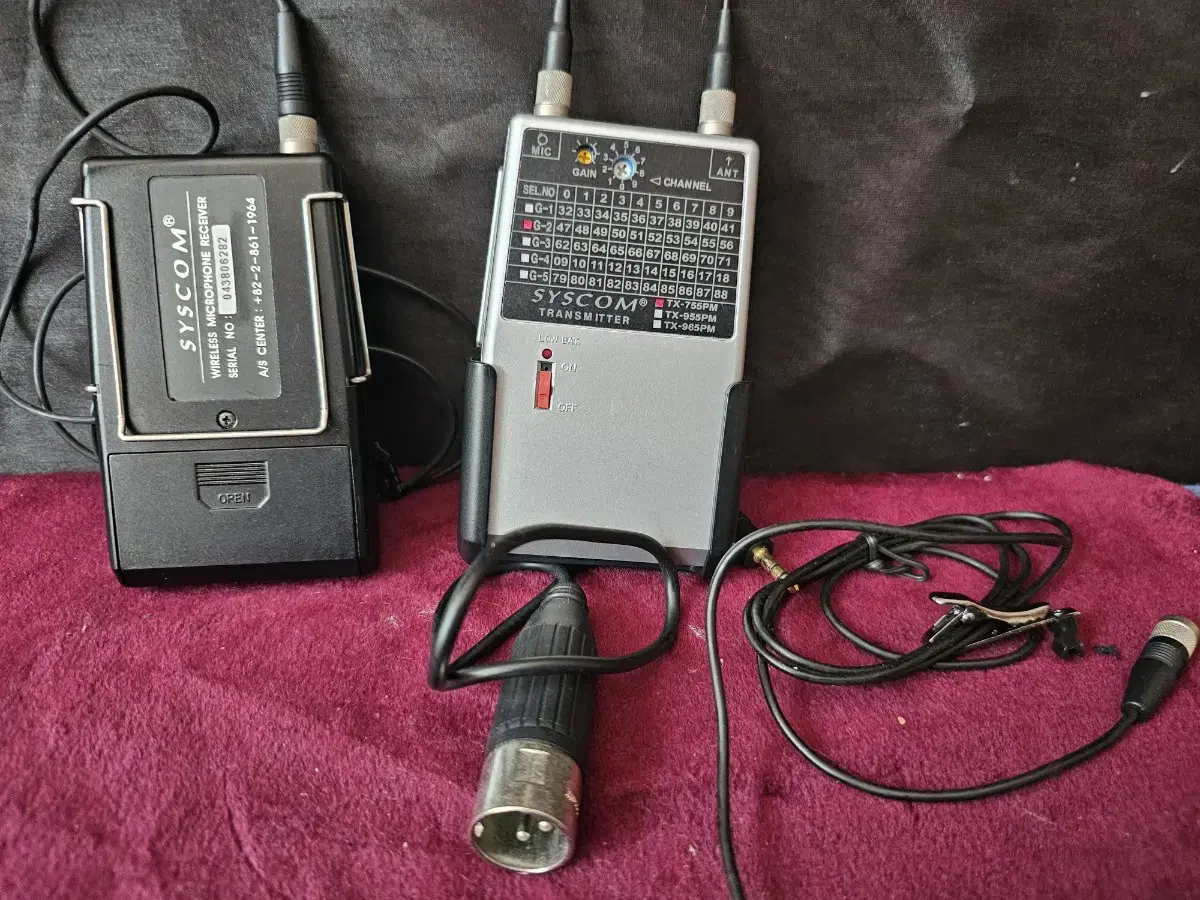 Broadcast wireless microphone - Syscom RX-720SE