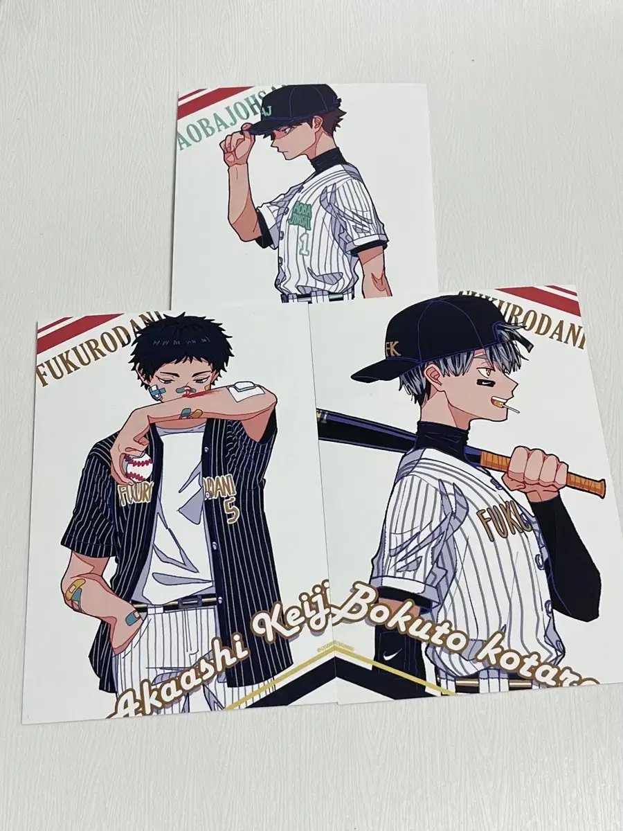 Haikyuu Baseball postcard (Fukurodani, Aoba-Josai)