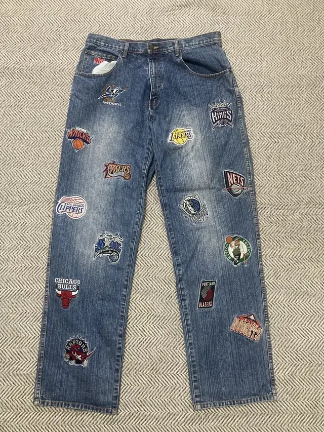 UNK NBA patch denim pant