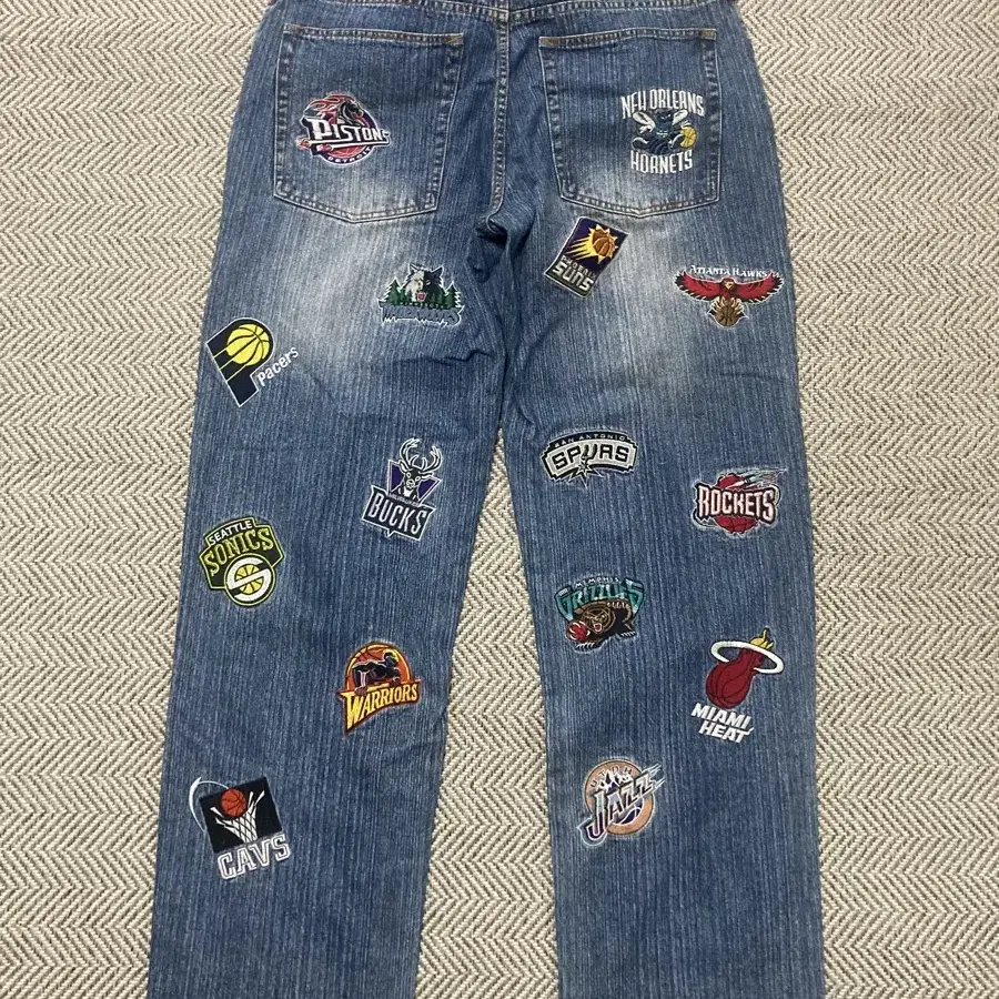 UNK NBA patch denim pant