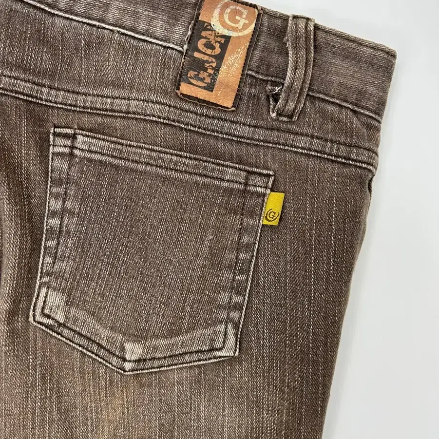 G.Jon jeans Y2K 웨스턴워싱 데님 부츠컷팬츠