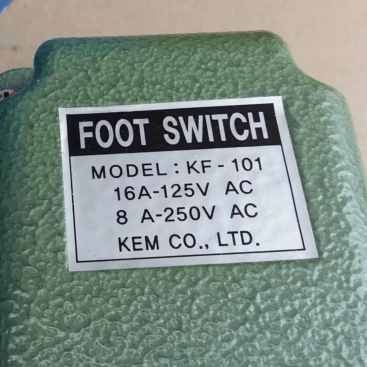 FOOT SWITCH KF-101 KEM 페달스위치 신품 T240