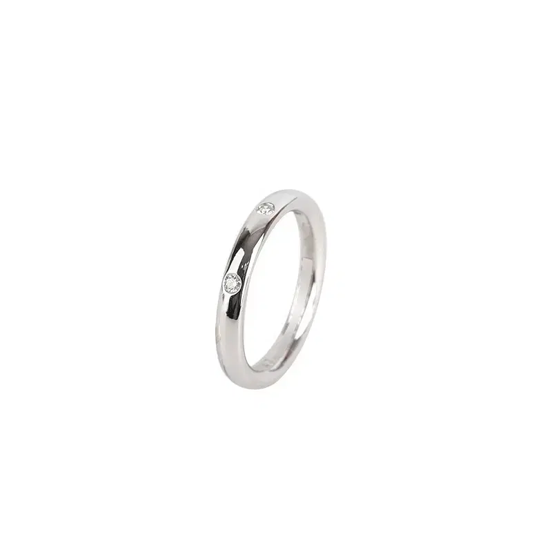 (Genuine) Vahnkleef Tandtremaneto Wedding Band Platinum Dia 3P No. 47 2.5mm