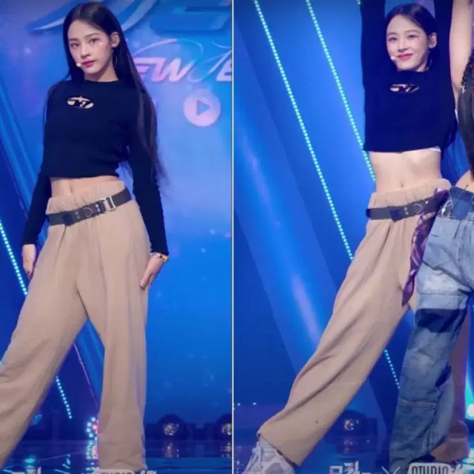 뉴진스 민지 착용 ) 디젤 컷아웃 메탈 맨투맨 니트 판매 Diesel