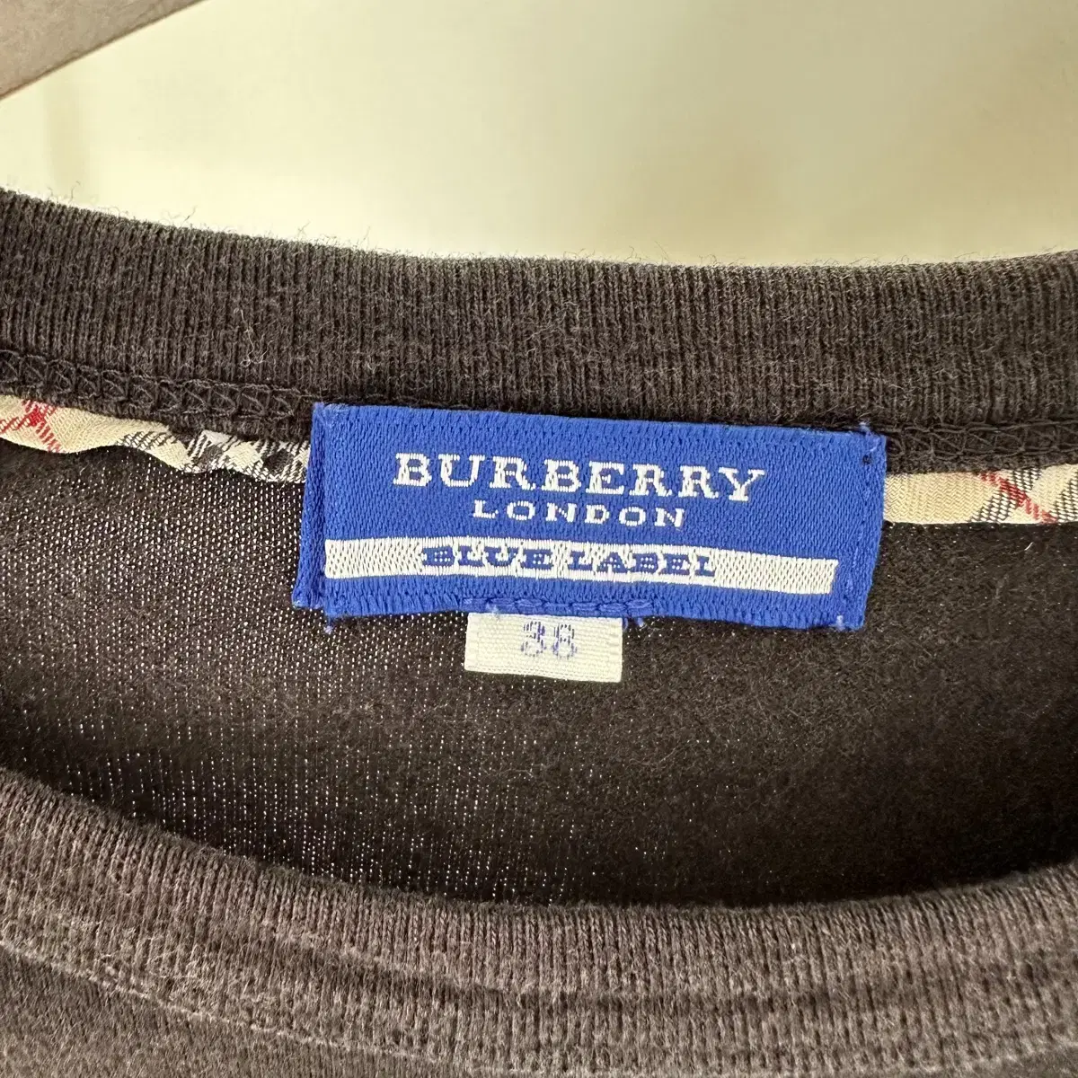 버버리 블루라벨 burberry 로고 반팔 티셔츠