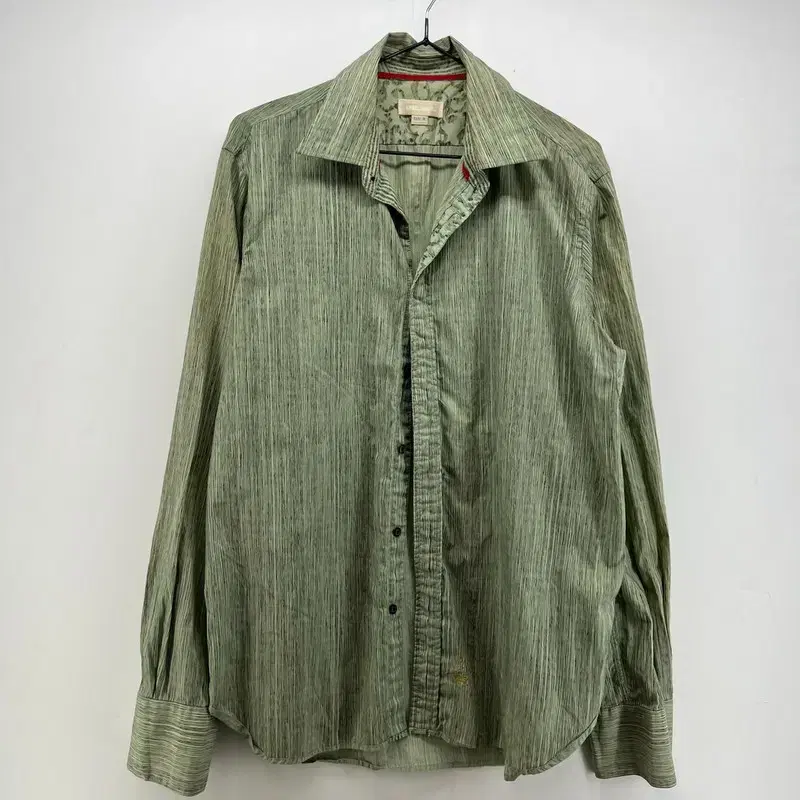 Medium Diesel 1978 Striped Khaki Shirt Vintage