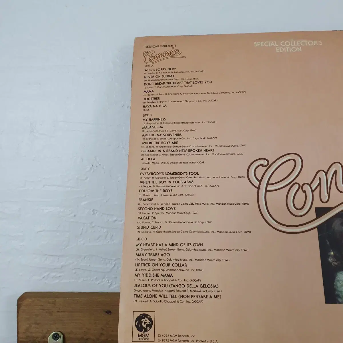 CONNIE  FRANCIS 2 LP   1975   미국원반 귀한음반.