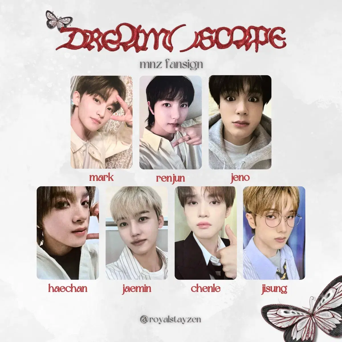 NCT Dream MNZ unreleased photocard photocard