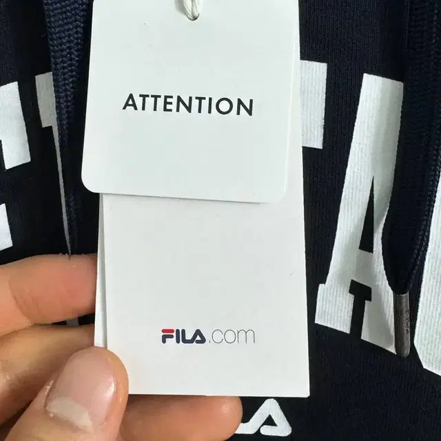 FILA 휠라 트리플 컬러 블럭 후드티 맨투맨 스웻셔츠