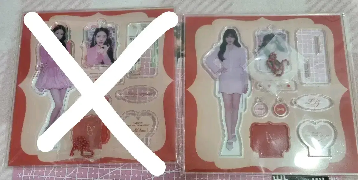 ive jang wonyoung liz fan con acrylic stand sold