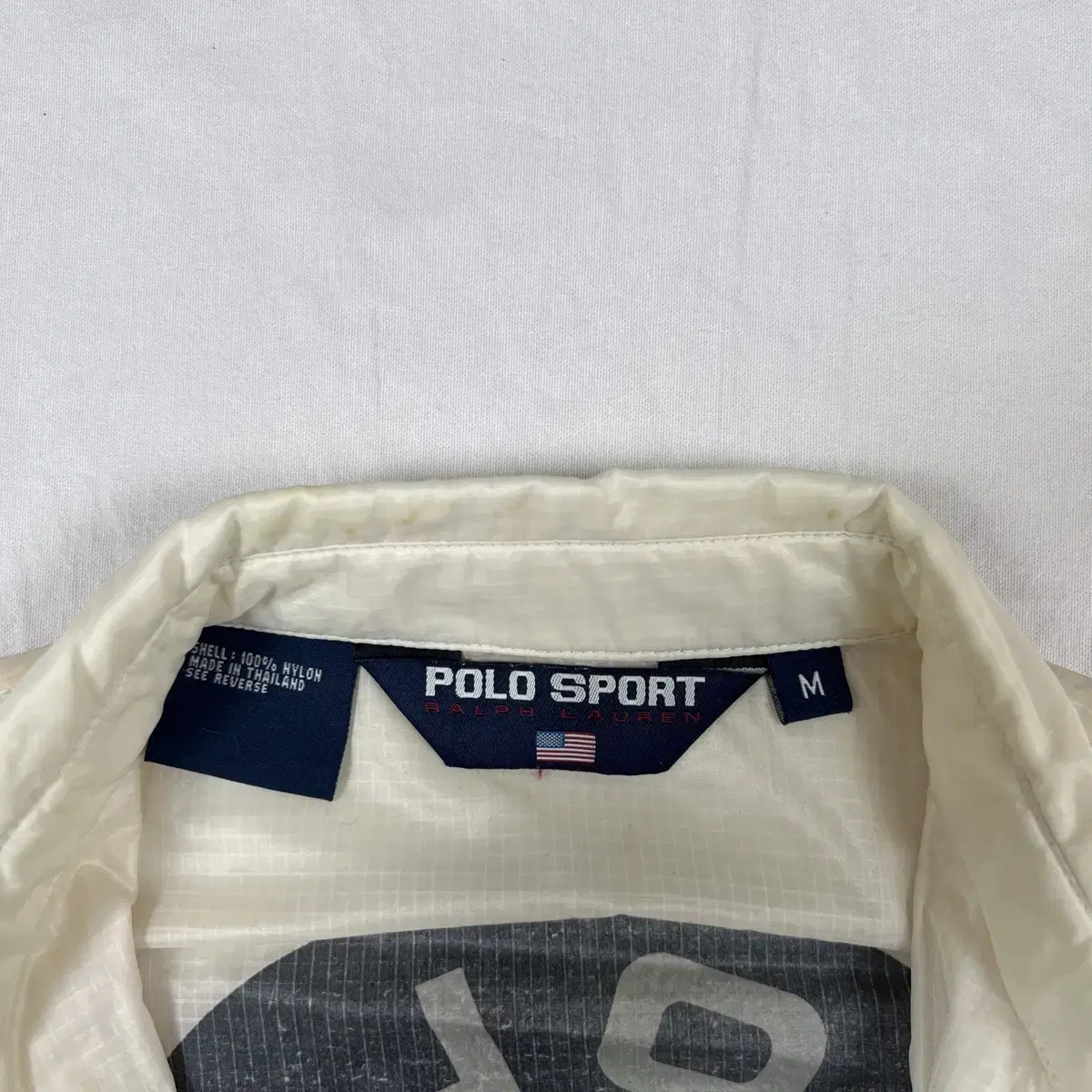 90s 폴로스포츠 polo sport 스펠아웃 프린트 립스탑 자켓