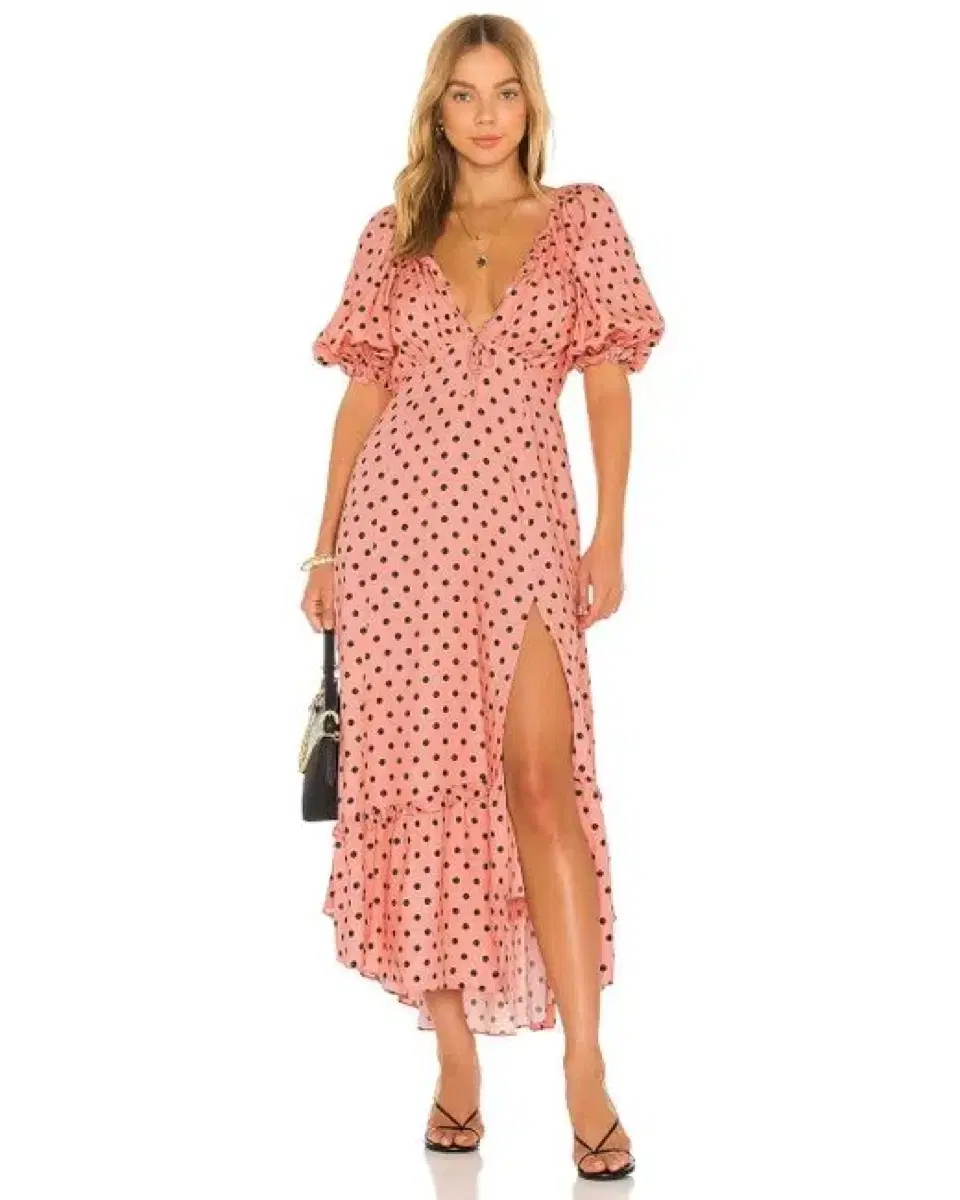 for love&lemons polka dot dress