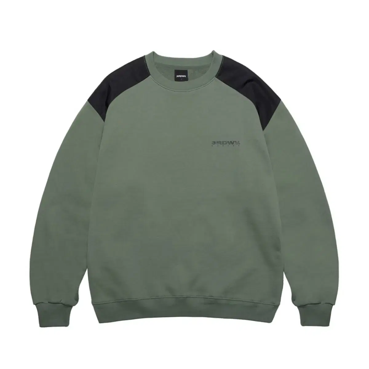 써드위브 SHOULDER BLOCK SWEATS / KHAKI