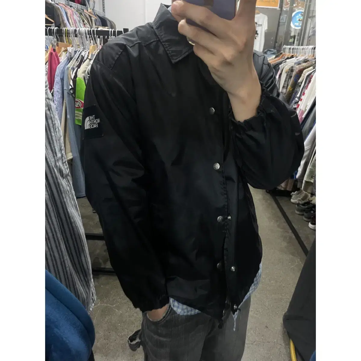 90s The North Face Coach Jacket Black