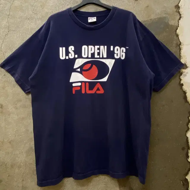 Made in USA 미국빈티지 휠라 96년 US오픈 기념 반팔티