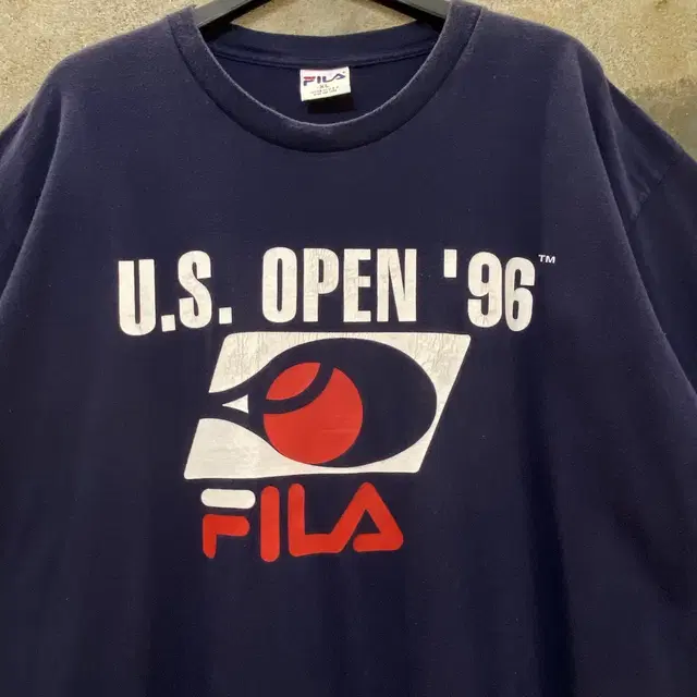 Made in USA 미국빈티지 휠라 96년 US오픈 기념 반팔티