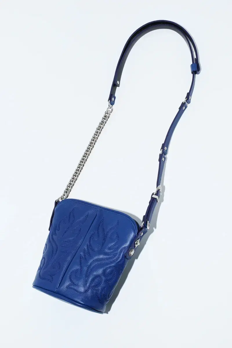 Toga western chain bag mini blue