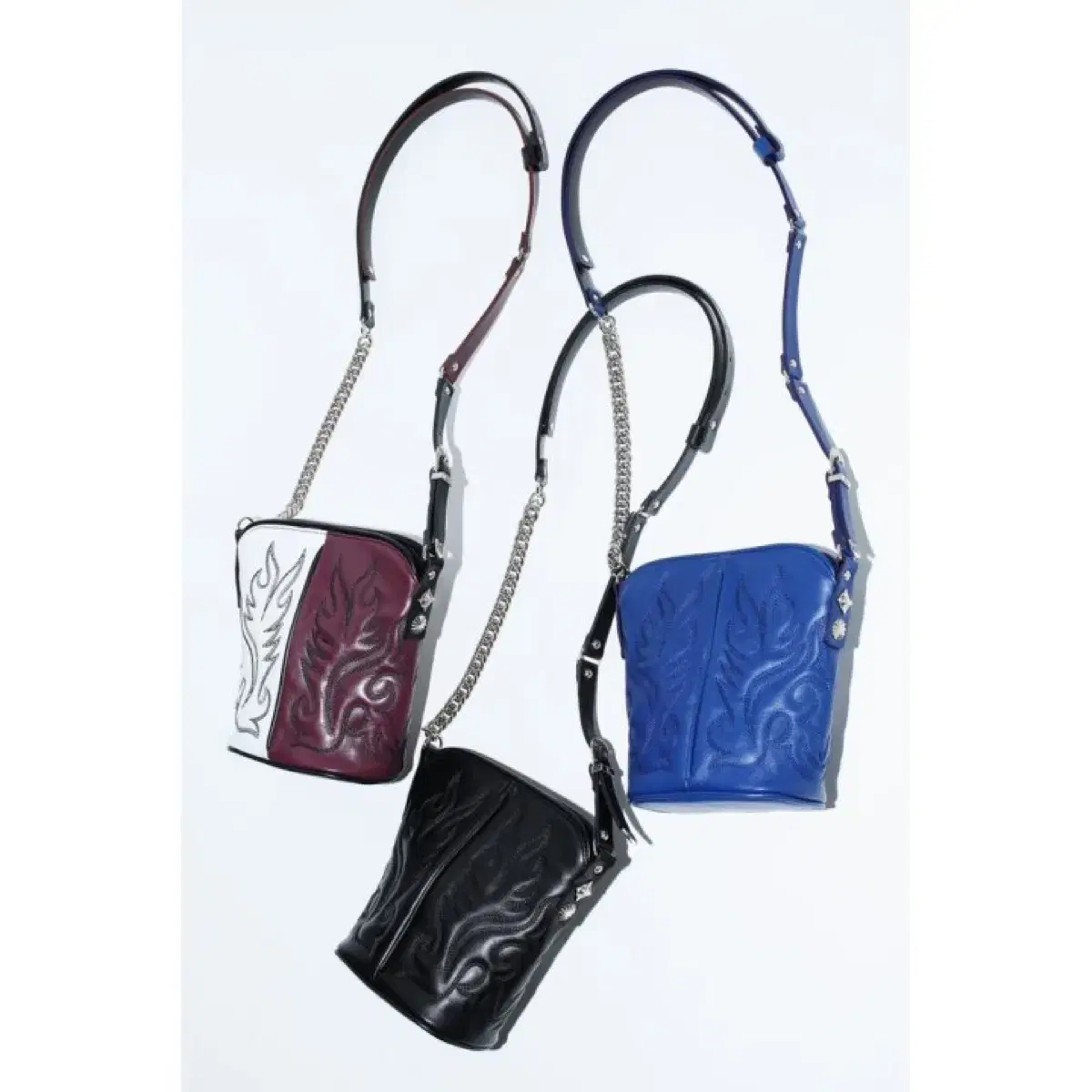 Toga western chain bag mini blue