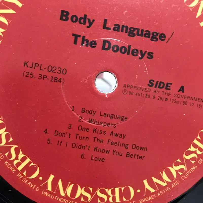 BODY LANGUAGE LP / AA2010