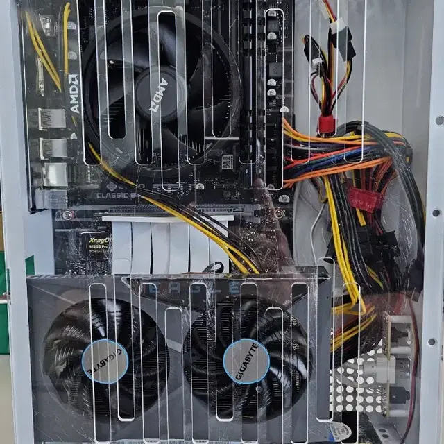 ITX 미니PC 4650g + RX6400 + 32G (7L 케이스)