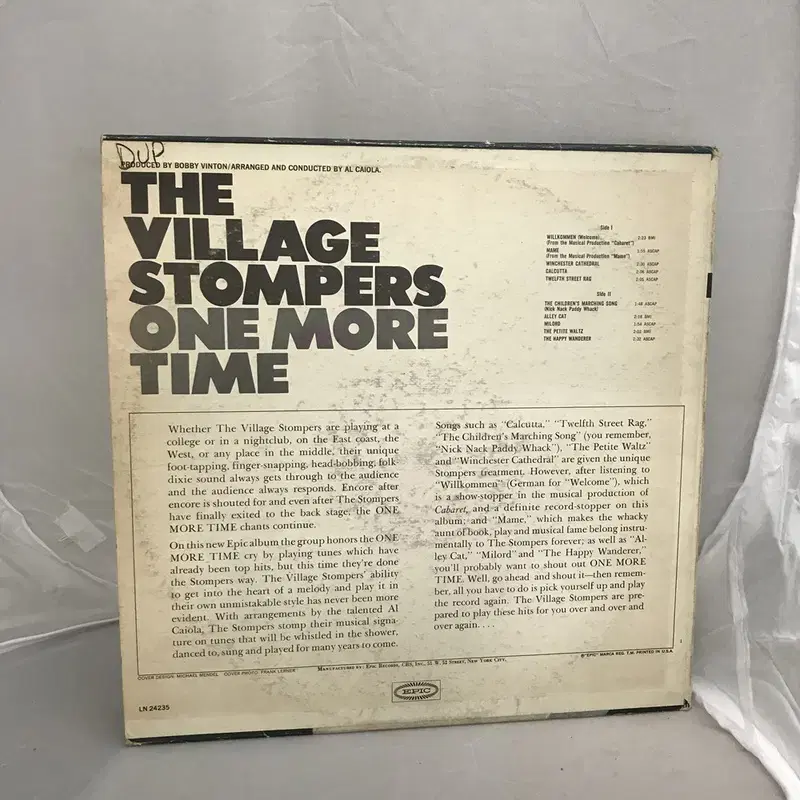 THE VILLAGE STOMPERS  LP / AA2051