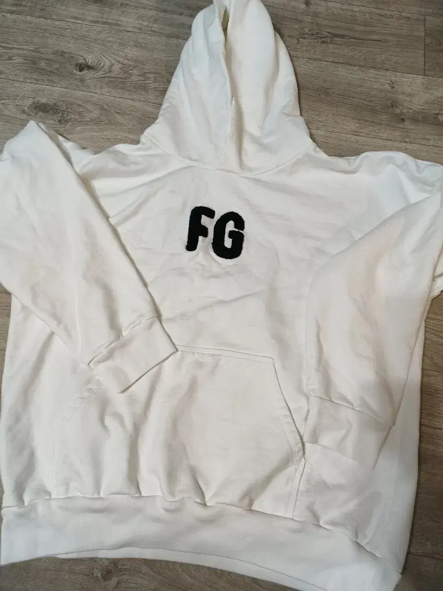 fear of God fog 흰색 정품 후드 후디 M 칸예 웨스트  점퍼