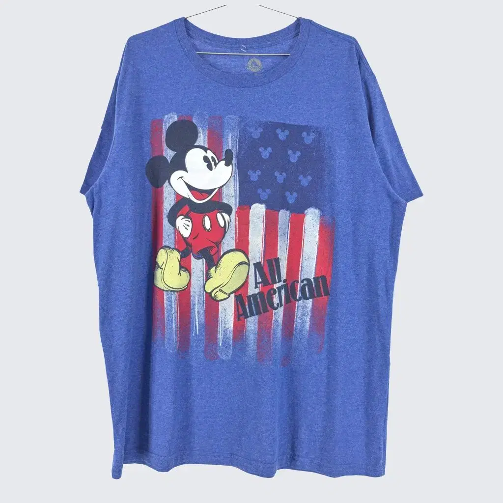 [Disney] Cotton Poly Mickey Mouse Short Sleeve T-Shirt (Men 110) A20571