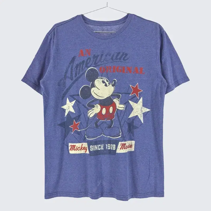 [Disney] Cotton Mickey Mouse Printed Short Sleeve T-Shirt (Men 95) A20572