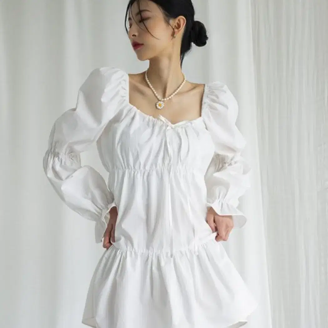 (새상품) 어반드레스 Angel Mini Dress WHITE 엔젤드레스