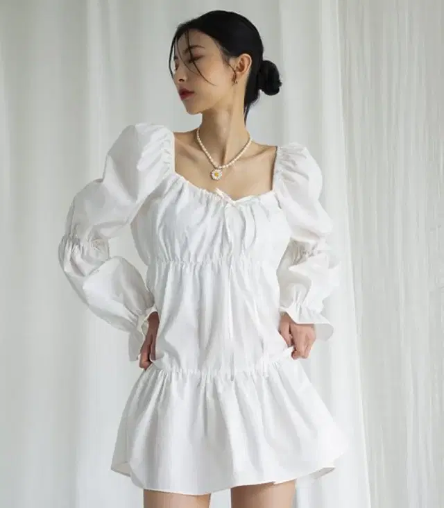 (새상품) 어반드레스 Angel Mini Dress WHITE 엔젤드레스