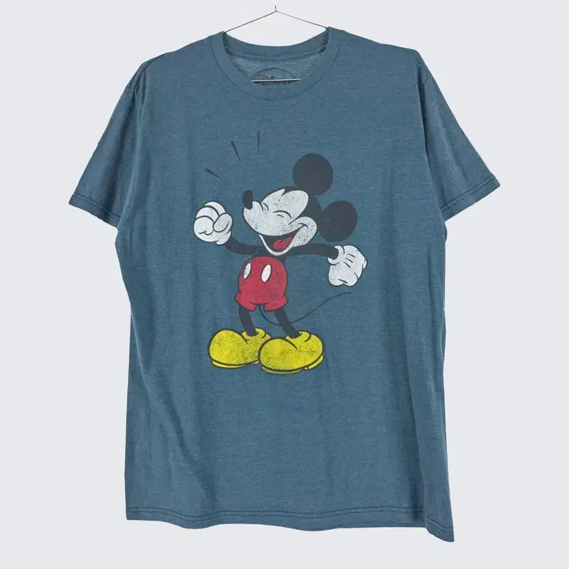 [Disney] Cotton Poly Mickey Mouse Short Sleeve T-Shirt (Men 95) A20592