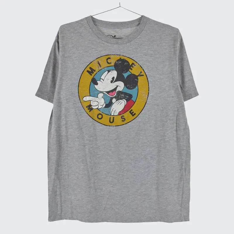 [Disney] Cotton Poly Mickey Mouse Short Sleeve T-Shirt (Men 100) A20599