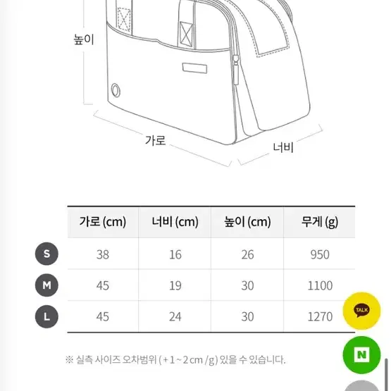 리토가토 반려동물 이동가방 M