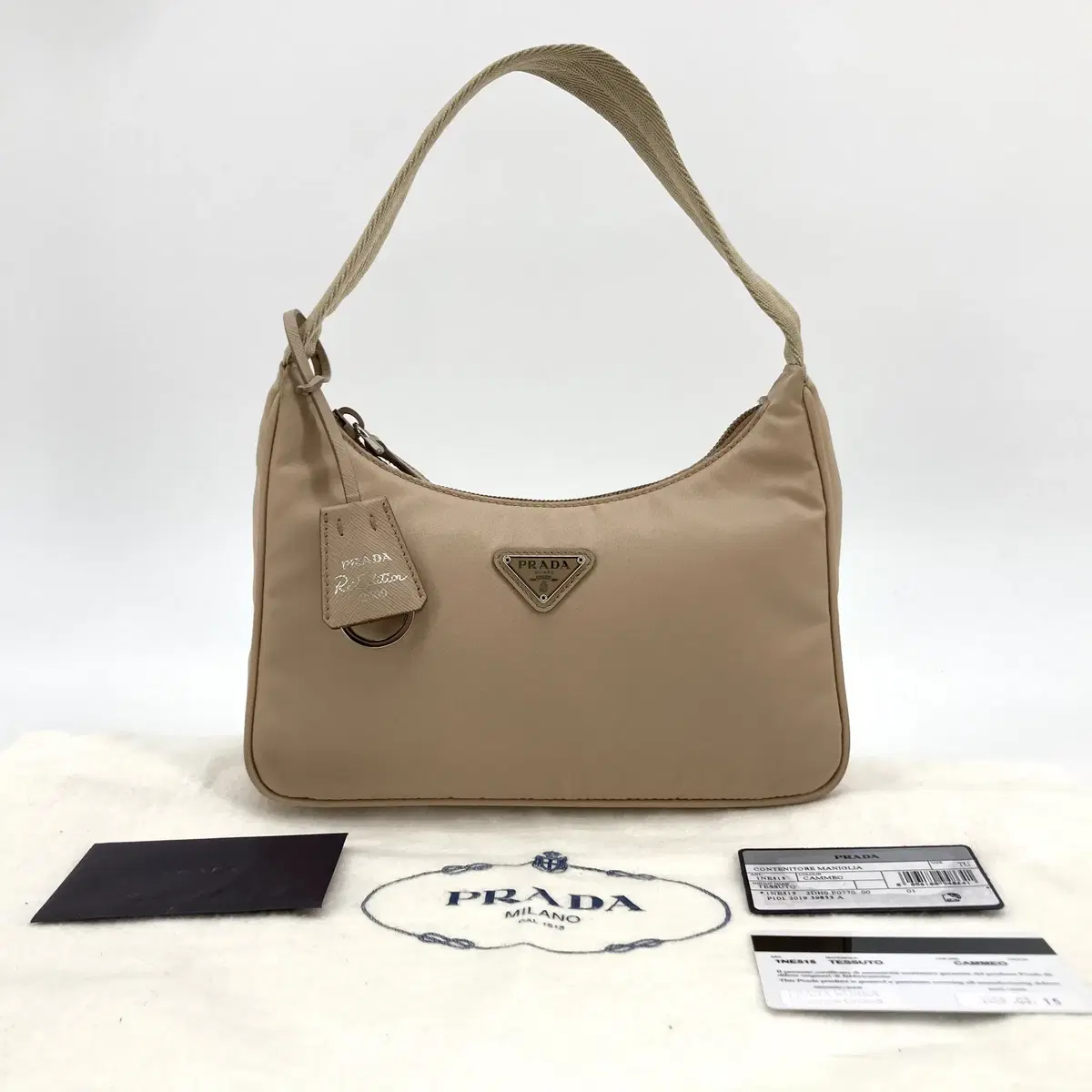 *Department Store Edition* Prada Rina Nylon Tesuto Hobo Bag (1NE515)