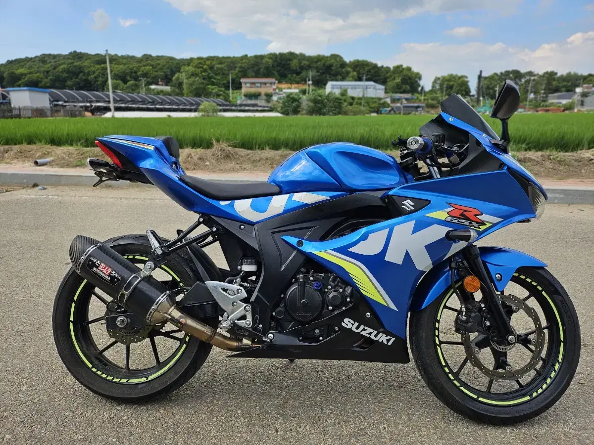 스즈끼gsxr125  18년식 265만원 요시무라정품 풀배기 구변