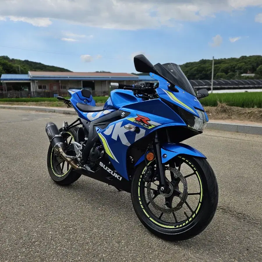 스즈끼gsxr125  18년식 265만원 요시무라정품 풀배기 구변