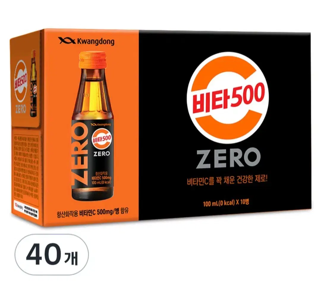 광동비타500제로100MLX40병+타우린2000에너지음료120MLX10개