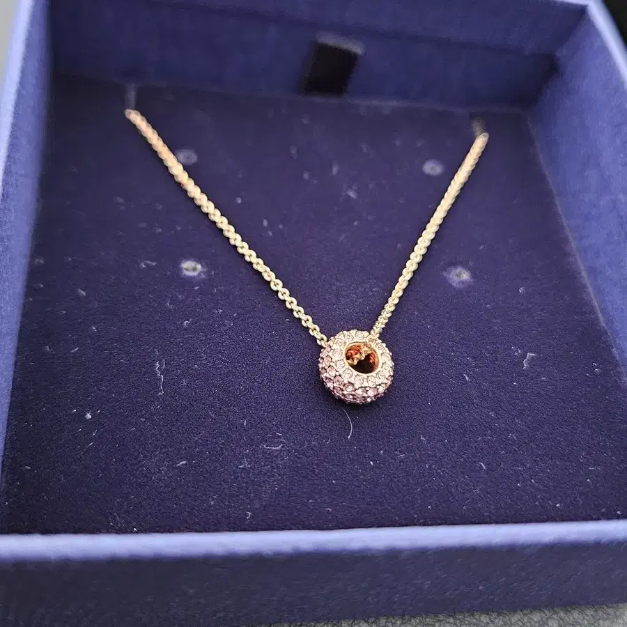 [새상품] 스와보르스키 stone round necklace