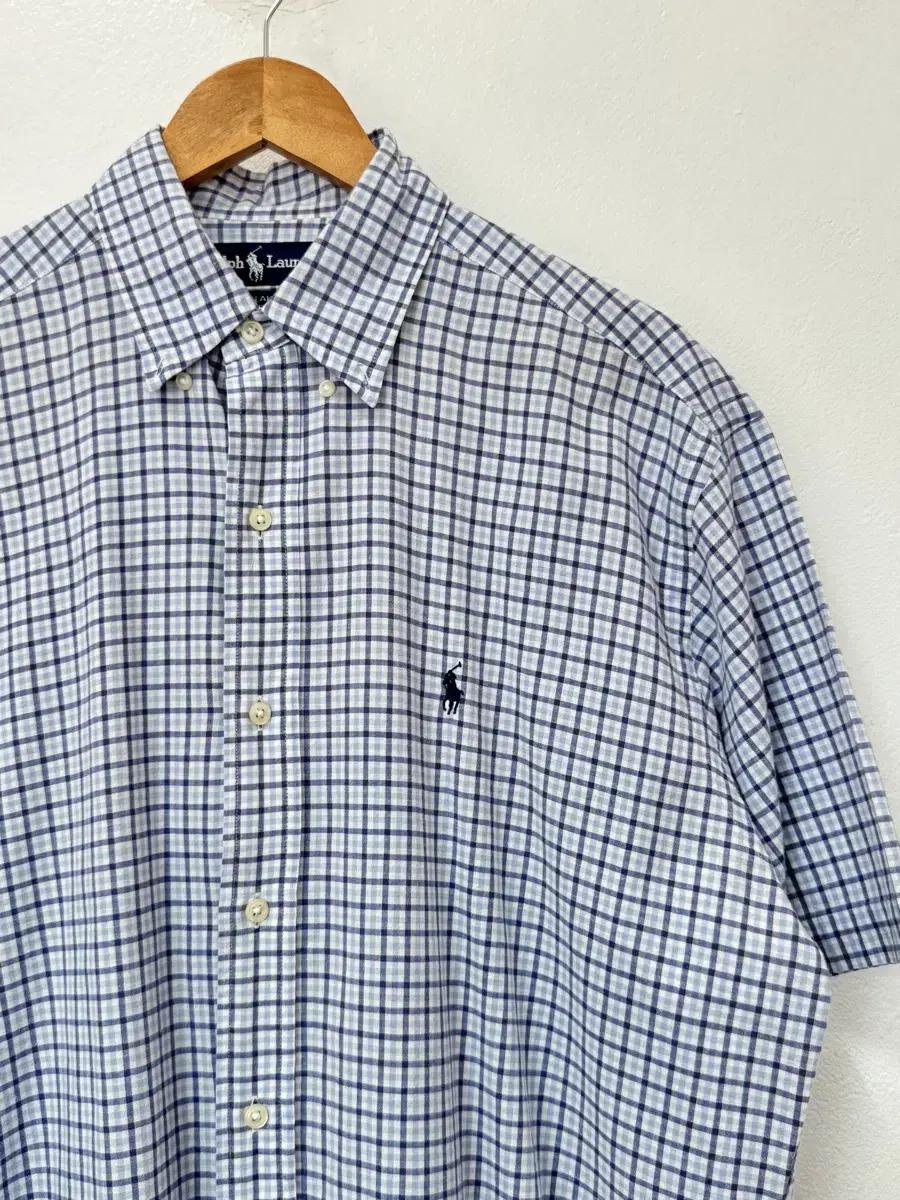 [0182] POLO Polo Ralph Lauren check short sleeve shirt M