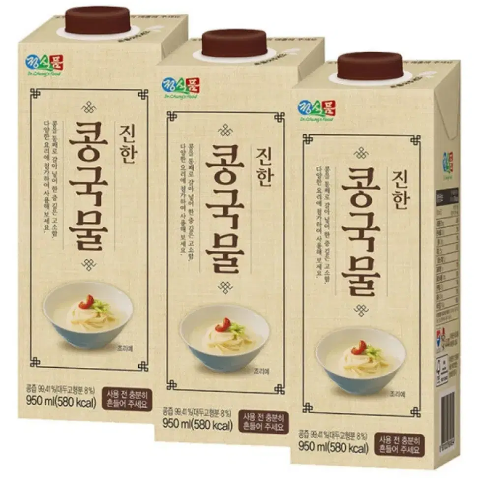 [무료배송] 정식품 진한 콩국물 950ml 3팩