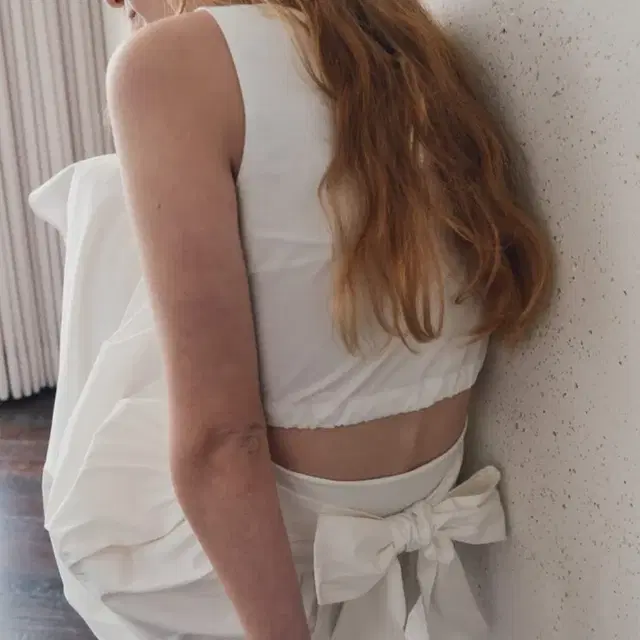 lea 르에 cotton banding crop top